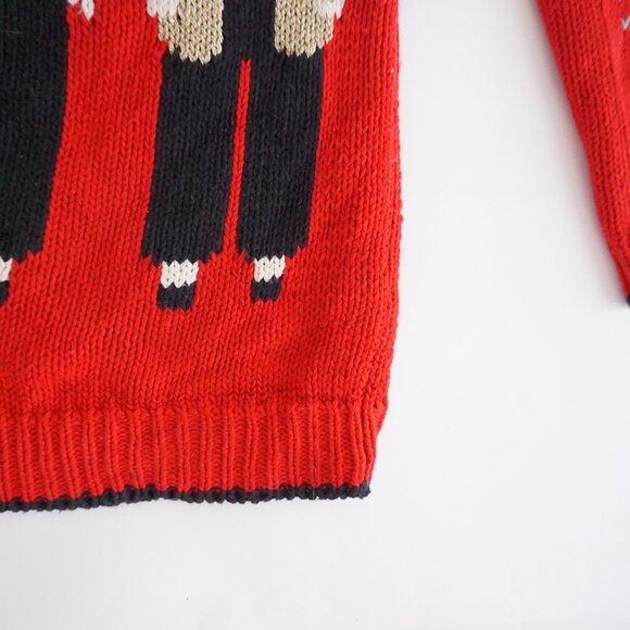 VTG BellePointe Ohio State Band Cardigan Red Collegiate Retro 80s Preppycore M - Picture 11 of 15